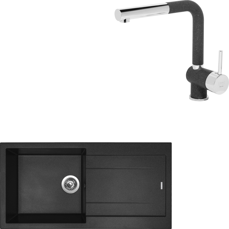 Sinks Kuchy Sk Set Amanda Nano Nanoblack Mix P Granit