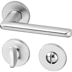 Klika (kování) AC-T Barra Exclusive R WC broušený chrom klika/klika 8/6