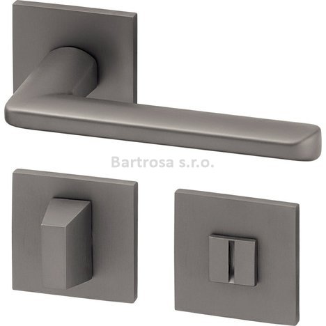 Klika (kování) AC-T Barra Exclusive R HR WC titan klika/klika 8/6