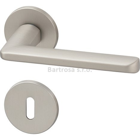 Klika (kování) AC-T Barra Exclusive R BB nikl satén klika/klika