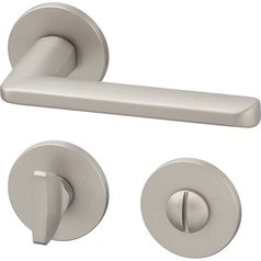 Klika (kování) AC-T Barra Exclusive R WC nikl satén klika/klika 8/6