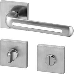 Klika (kování) AC-T Linia R HR WC efekt nerez/bílá klika/klika 8/6