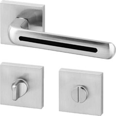 Klika (kování) AC-T Linia R HR WC efekt nerez/černá klika/klika 8/6