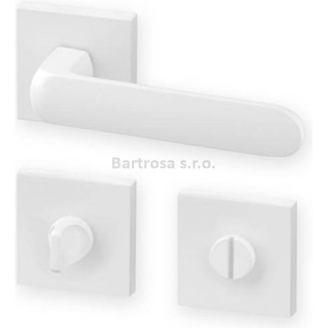 Klika (kování) AC-T Organic R HR WC bílá klika/klika 8/6