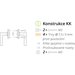 Klika (kování) AC-T Organic R HR PZ bílá klika/klika _1