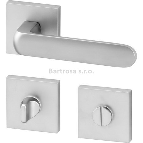 Klika (kování) AC-T Organic R HR WC matný chrom klika/klika 8/6