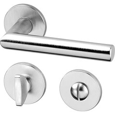 Klika (kování) AC-T Tipa Exclusive R WC broušený chrom klika/klika 8/6