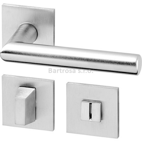 Klika (kování) AC-T Tipa Exclusive R HR WC broušený chrom klika/klika 8/6