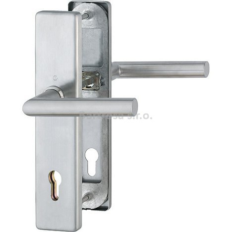 Bezpečnostní kování klika Hoppe Amsterdam bez zakrytí HR 90 F69 nerez klika-klika