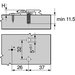 Blum CLIP křížová montážní podložka euro výška 8,5 mm | 175H9100 _4
