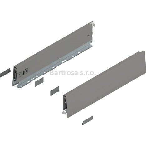 Blum Merivobox bočnice M 400mm indium šedá matná | 470M4002S IG-M