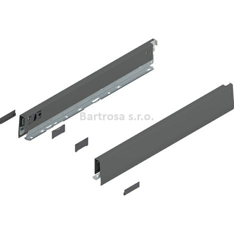 Blum Merivobox bočnice N 450mm orion šedá matná | 470N4502S OG-M