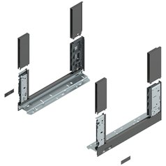 Blum Legrabox bočnice C free 350mm orion šedá matná | 780C3502S OG-M