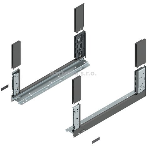 Blum Legrabox bočnice C free 500mm orion šedá matná | 780C5002S OG-M