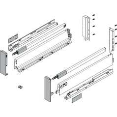 Set vnitřní zásuvka Blum Tandembox Antaro Blumotion 30kg výška D 270mm bílá