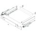 Blum Legrabox přední díl pro vnitřní zásuvku inox nerez | ZV7.1043C01 ELEO _4