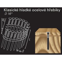 Hladký hřebík ve svitku  REICH by Holz-Her  drát mini 16° (2,1x 40H/BK (T.3518))