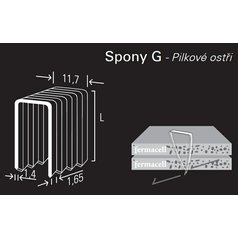 Sponka REICH by Holz-Her G 11.7mm (32H/GALV FP) KMR Artikel nr 705004
