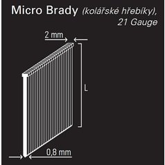 Hřebík micro brad REICH by Holz-Her 0,8mm (15 BR) KMR Artikel nr 735162