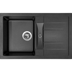 Sinks kuchyňský granitový dřez CRYSTAL 780 metalblack 74 | ACRCR78050074