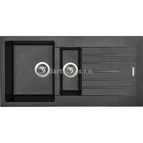 Sinks kuchyňský granitový dřez PERFECTO 1000.1 metalblack 74