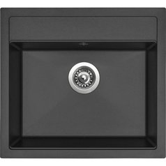 Sinks kuchyňský granitový dřez SOLO 560 pureblack 26 | ACRSO56051026