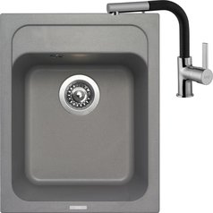 Sinks kuchyňský set CLASSIC 400 Titanium + ENIGMA S granit 30 - Granblack