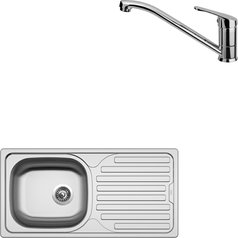 Sinks kuchyňský set CLASSIC 860 V 0,5mm matný + PRONTO chrom lesklý