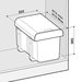 Sinks EKKO 40 odpadkový koš 2x8 L + 1x16 L schéma