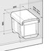 Sinks EKKO FRONT 40 odpadkový koš 2x16 L schéma