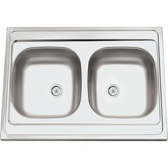 Sinks kuchyňský nerezový dřez CLP-A 800 DUO M matný | RDCPM80060025M