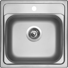 Sinks kuchyňský nerezový dřez MANAUS 480 V leštěný | RDMAL4804807V