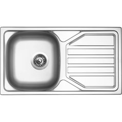 Sinks kuchyňský nerezový dřez OKIO 780 V leštěný | RDOKL7804355V