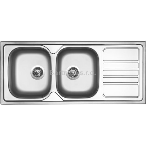 Sinks kuchyňský nerezový dřez OKIO 1160 DUO V matný