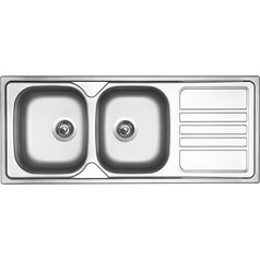 Sinks kuchyňský nerezový dřez OKIO 1200 DUO V matný | RDOKM12050027V