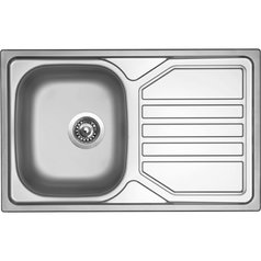 Sinks kuchyňský nerezový dřez OKIO 800 V matný | RDOKM8005007V