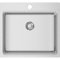 Sinks kuchyňský nerezový dřez STEPER 550 CO + VERSUS kartáčovaný | RDSL5505051CO