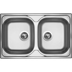 Sinks kuchyňský nerezový dřez CLASSIC 800 DUO V matný | STSCLM80050026V