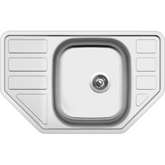 Sinks kuchyňský nerezový dřez CORNO 770 V matný | STSCRM7704806V