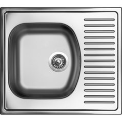 Sinks kuchyňský nerezový dřez SHORT 580 V matný | STSSHM5805105V