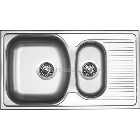 Sinks kuchyňský nerezový dřez TWIN 780.1 V matný