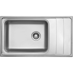 Sinks kuchyňský nerezový dřez WAVE 915 V leštěný | STSWAL9155008V