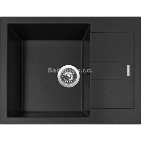 Sinks kuchyňský granitový dřez AMANDA 650 pureblack 26