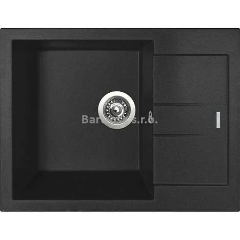 Sinks kuchyňský granitový dřez AMANDA 650 metalblack 74