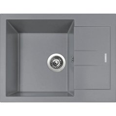 Sinks kuchyňský granitový dřez AMANDA 650 NANO nanogrey N4 | TLAM650500N4