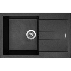 Sinks kuchyňský granitový dřez AMANDA 780 metalblack 74 | TLAM78050074