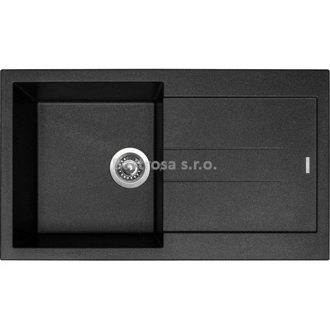 Sinks kuchyňský granitový dřez AMANDA 860 metalblack 74