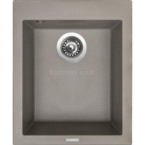 Sinks kuchyňský granitový dřez CUBE 410 NANO nanotruffle N3