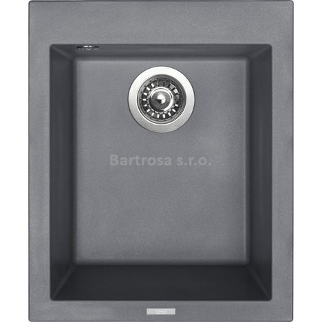 Sinks kuchyňský granitový dřez CUBE 410 NANO nanogrey N4