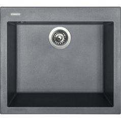 Sinks kuchyňský granitový dřez CUBE 560 NANO nanogrey N4 | TLCU560500N4